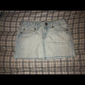 Light colored jean skirt